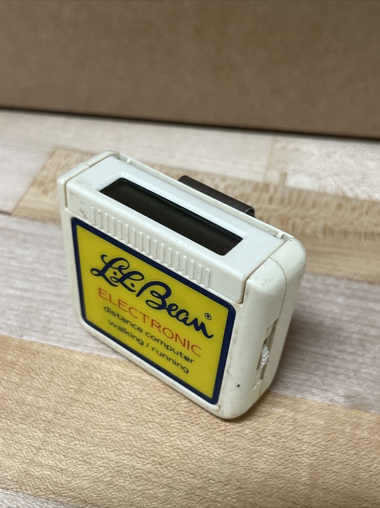 Vintage LL BEAN Script Electronic Digital Pedometer Distance Calculator Untested