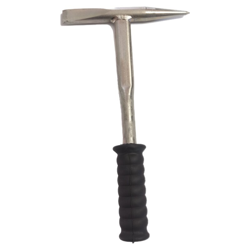 Steel Chipping Hammer with Rubber Handle, 11"