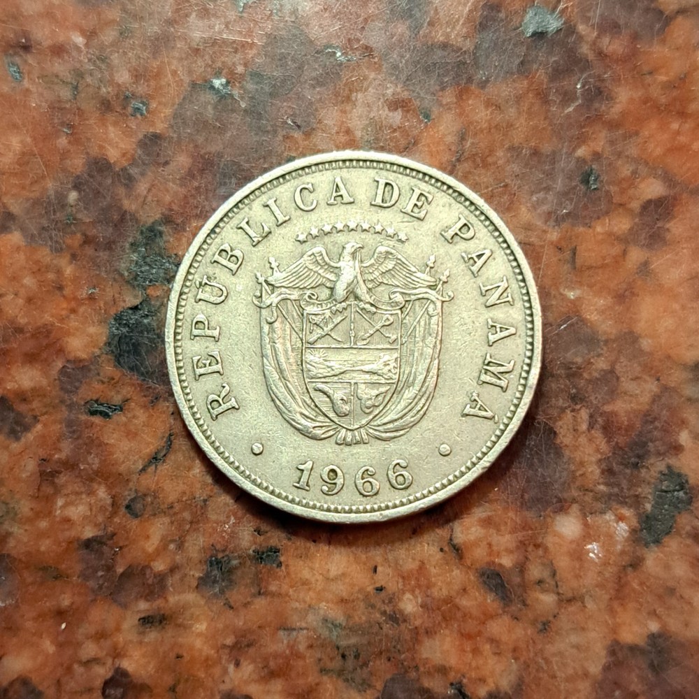 1966 PANAMA 5 CENTESIMOS COIN - #B4434