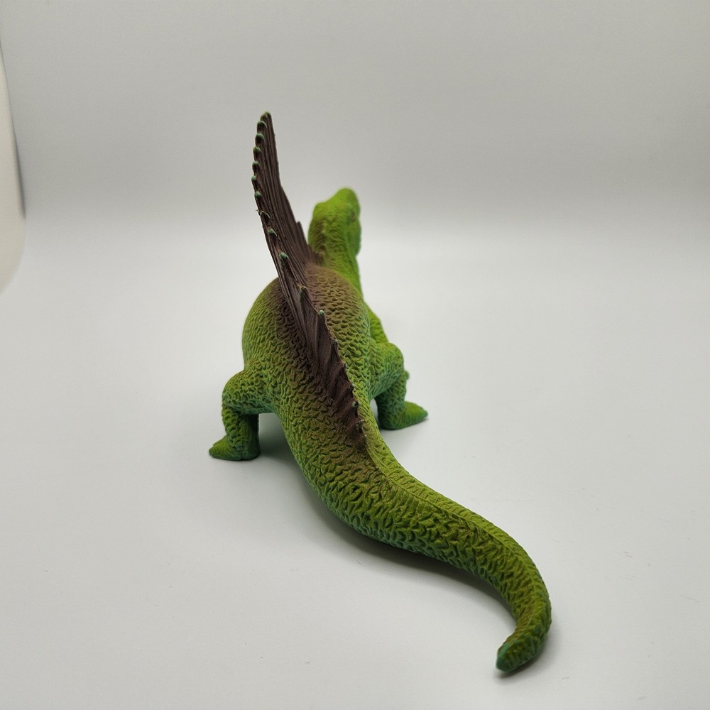 Edaphosaurus Green Plastic Toy Dinosaur 8"