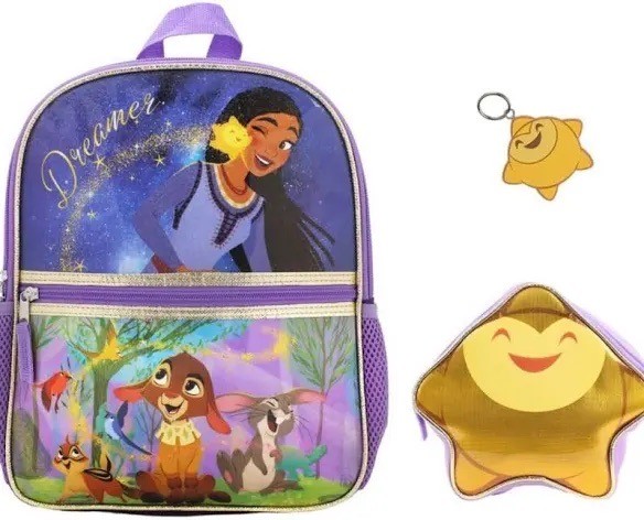 Disney Wish 3 Piece Mini Backpack Set NEW