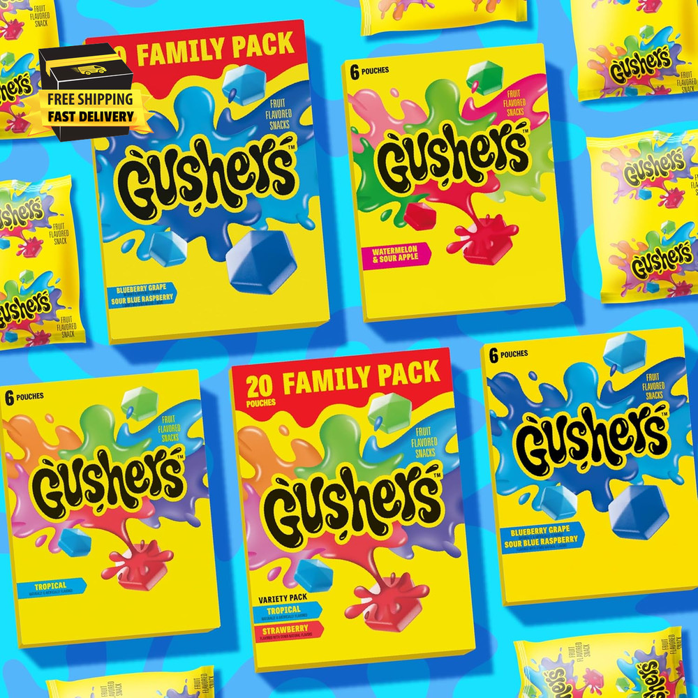 Tropical Fruit Flavored Snacks, Mini Pouches, 3 Ct, 1.32 Oz ⭐️⭐️⭐️⭐️⭐️