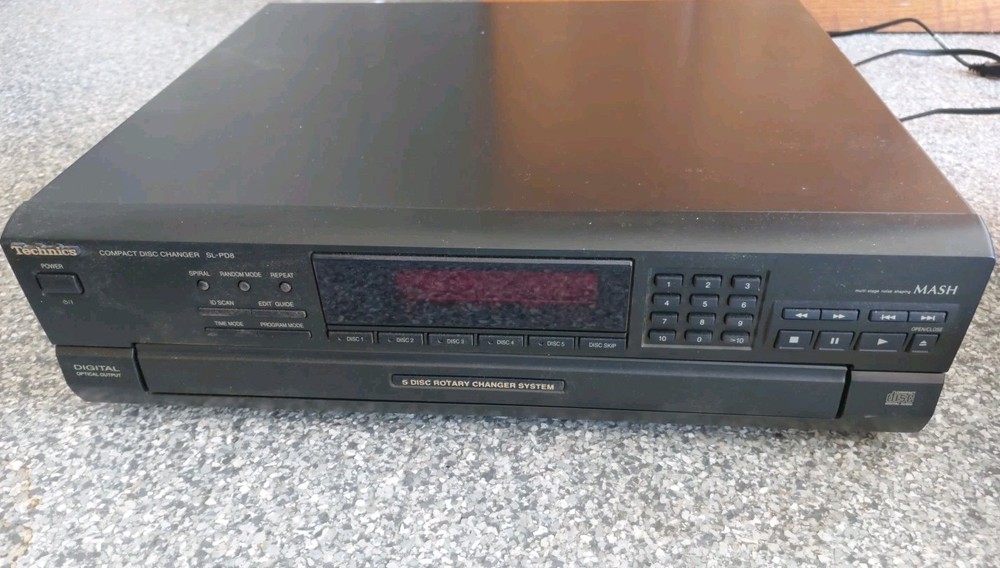 Technics SL-PD8 5-Disc CD Player Changer No Remote
