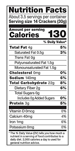 Crunchmaster Roasted Garlic Multi Seed Crackers 4 Oz Low Fat Whole Grain Snack