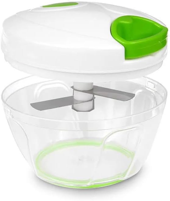 Manual Food Processor - Efficient Mini Pull Chopper, Hand Food Chopper for Easy