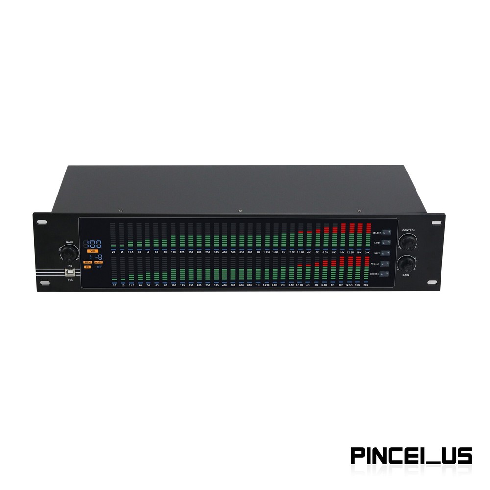 EQ-323 110V 2U Dual 31-band Digital Graphic Equalizer Spectrum Equalizer pe66