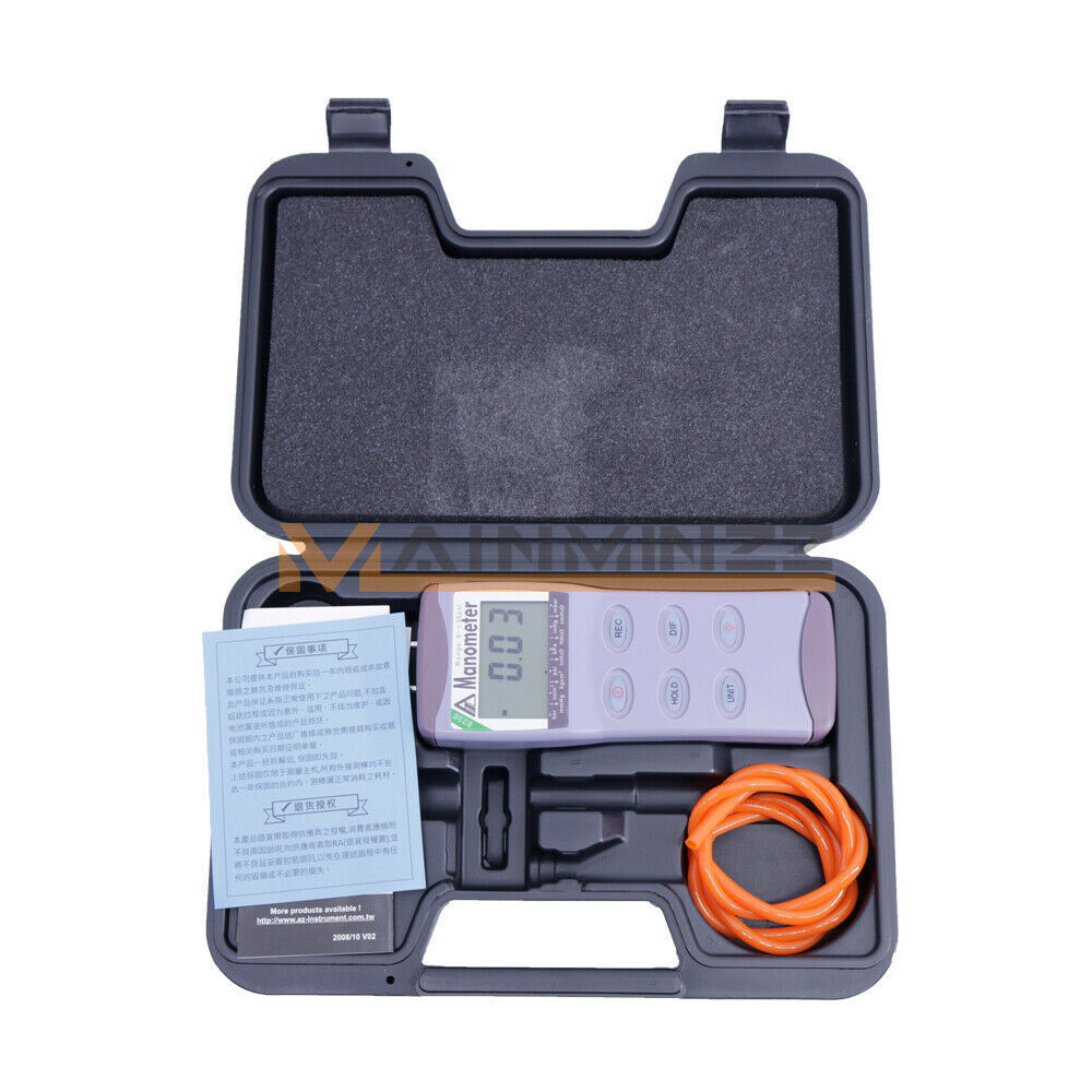 1pc AZ8230 Digital Differential Pressure Meter Manometer Range 0~30psi