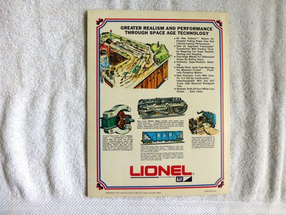 LIONEL 1970 CATALOG, MINT CONDITION