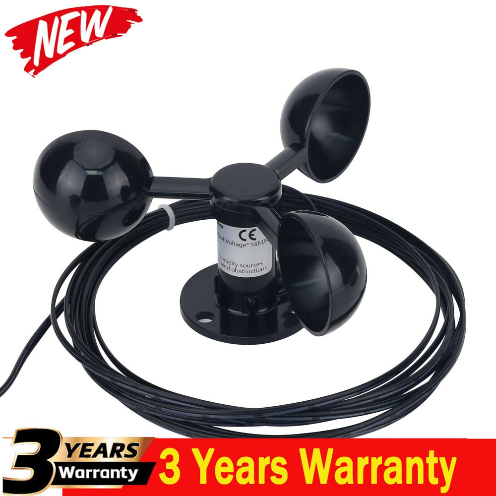 Wind Speed Sensor Anemometer Sensor +24m/s Wind Speed Meter for Power Generation