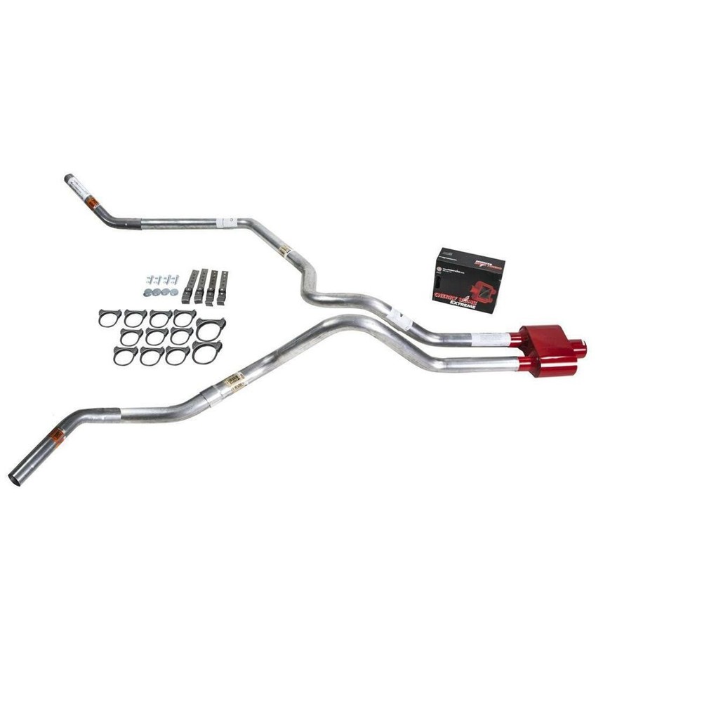 F150 95-97 dual exhaust 2.5 MA pipe Cherry Bomb Extreme  Corner exit