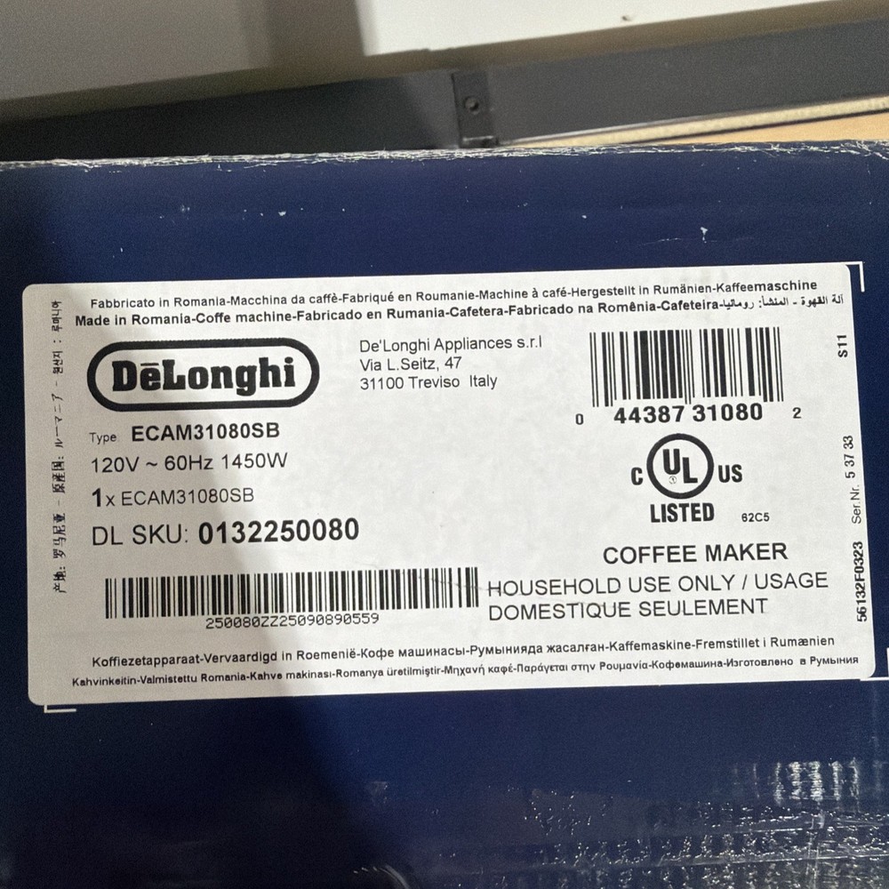 DeLonghi Magnifica Evo Next Fully Automatic Espresso Machine