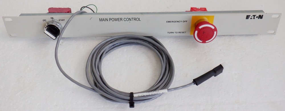 Eaton Rack-Mount Main Power Control Panel EPO Switch, RCP100-GRY-LT
