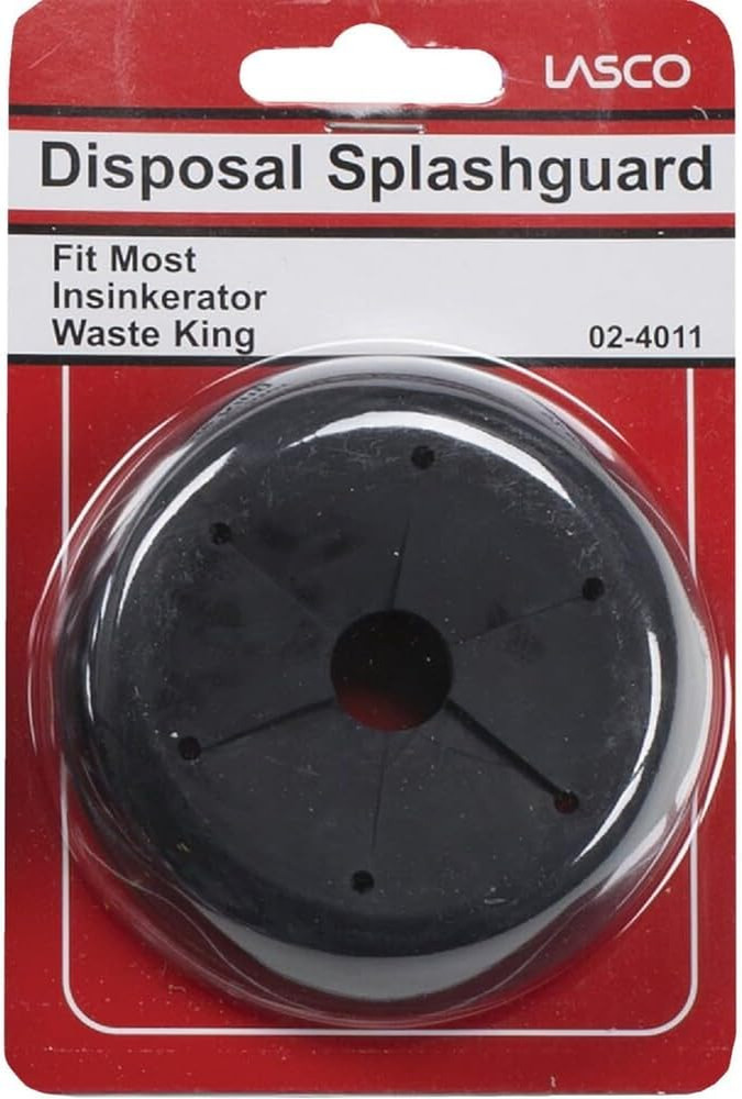 Garbage Disposal Splash Guard, Black Rubber