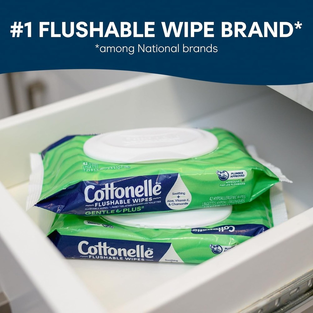 Aloe Flushable Wet Wipes Pack