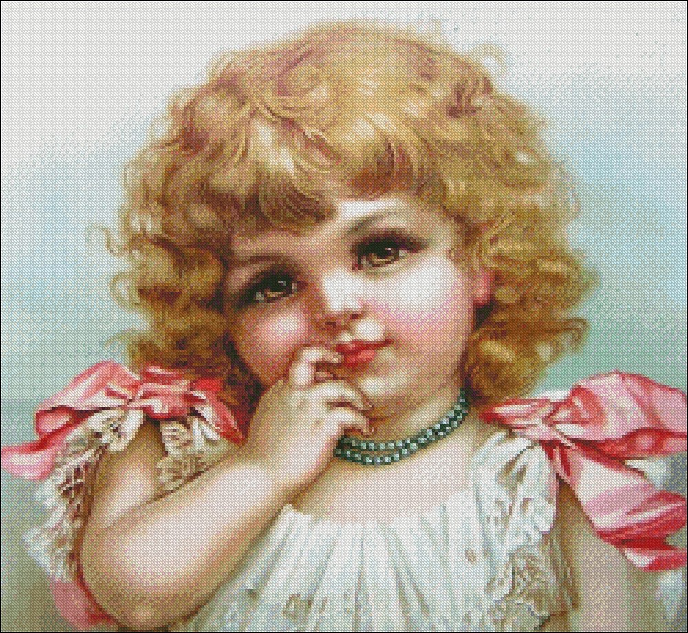 Chart Needlework - Counted Cross Stitch Patterns - Sweet Girl