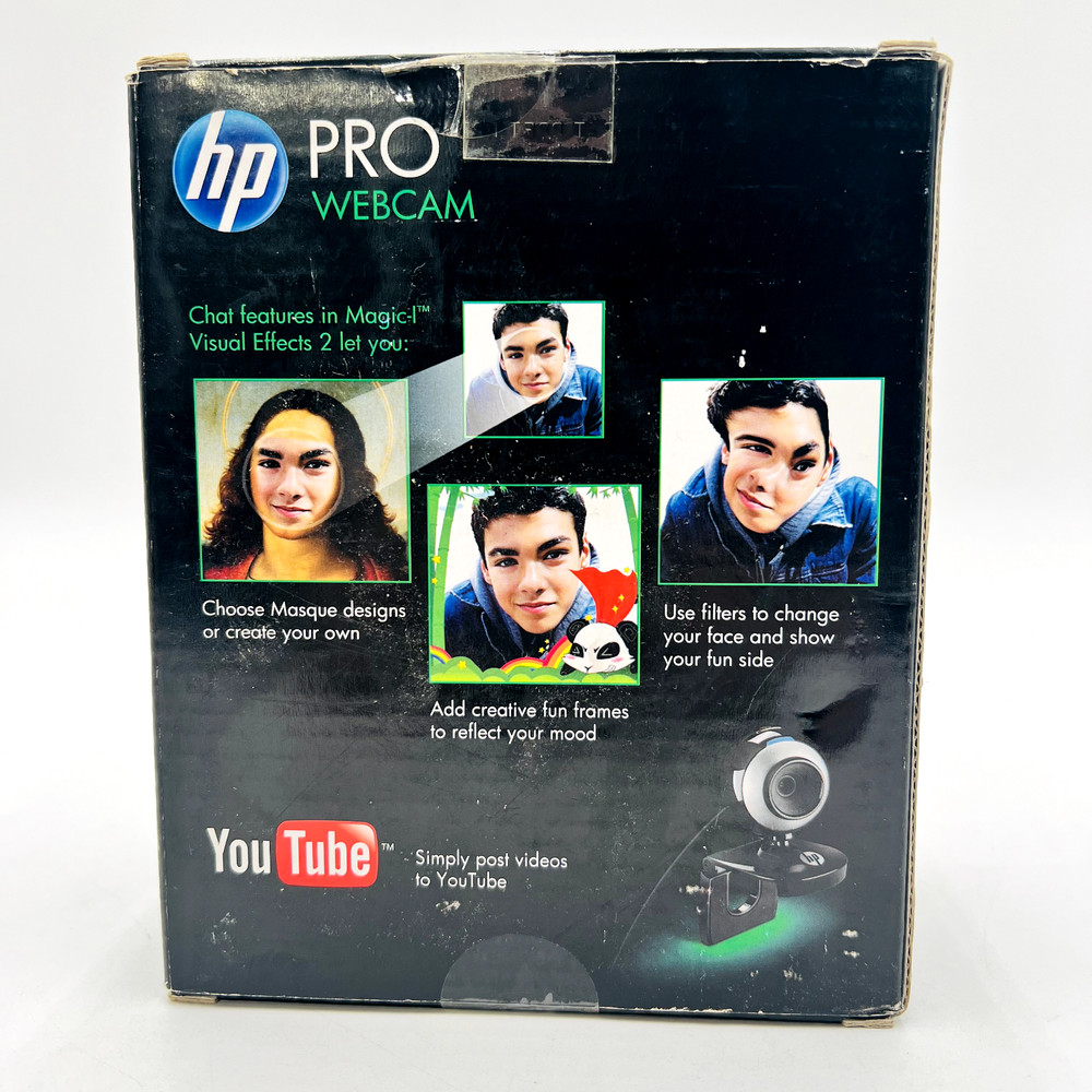 HP Pro Web Cam AU165AA YouTube Skype USB 640x480 Sensor 2MP