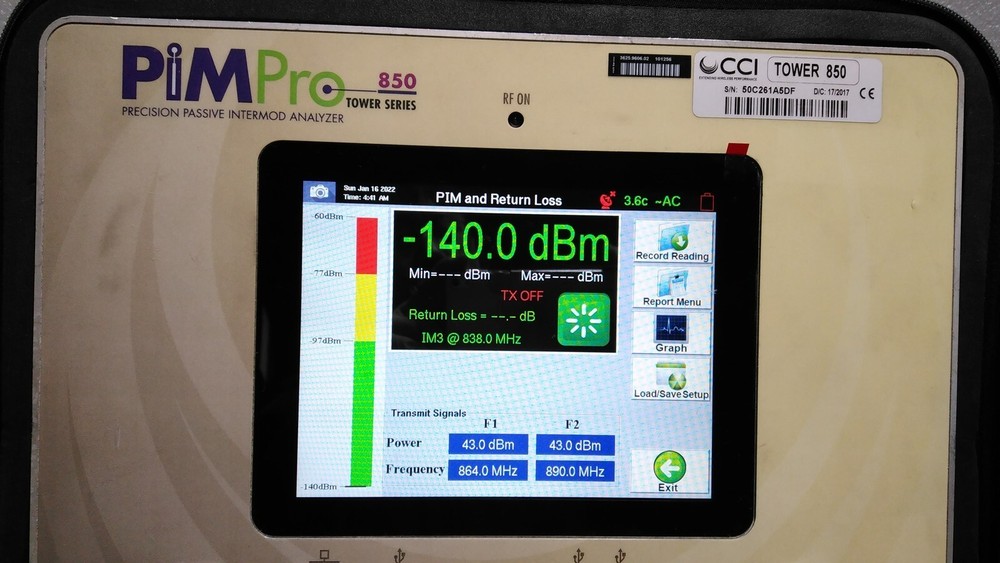 [Used] CCI / PimPro850 / Precision Passive Intermod Analyzer, 1pcs