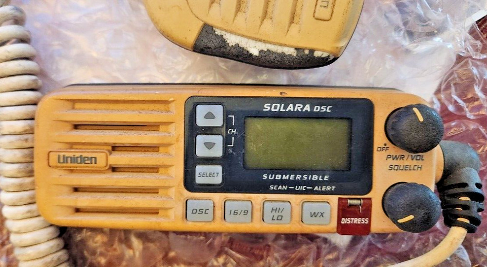 UNIDEN SOLAR DSC VHF FRONT FACIA,MIKE & PROCESSOR PCB AND LCD