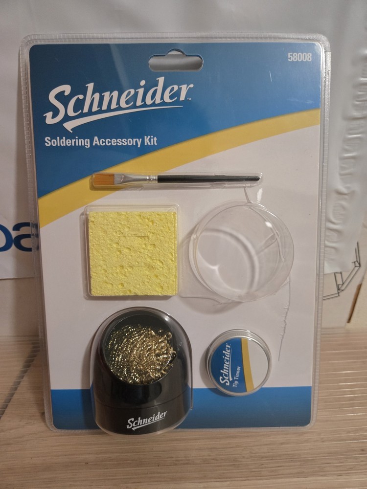Schneider Soldering Accessory Kit: Tinner/Brush/Cleaner/Sponge New Missing Paste