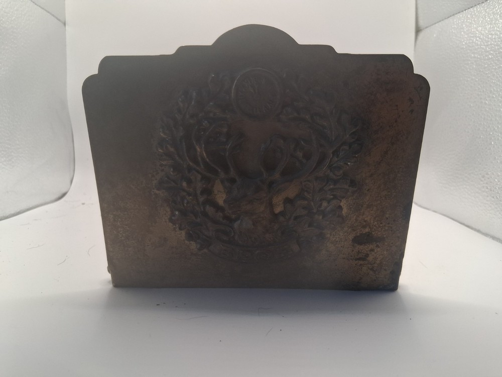 Vtg. BPOE Cast Brass and Iron Plaque