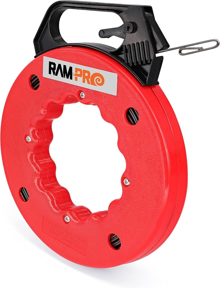 Fish Tape Wire Puller 50Ft - Easy to Use Cable Puller Tool with Double Loop Tip