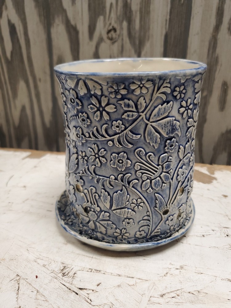 Ceramic Coffee Cup Mug Scent Diffuser Candle Holder Wax Melt 5.5" Tall (Ml)