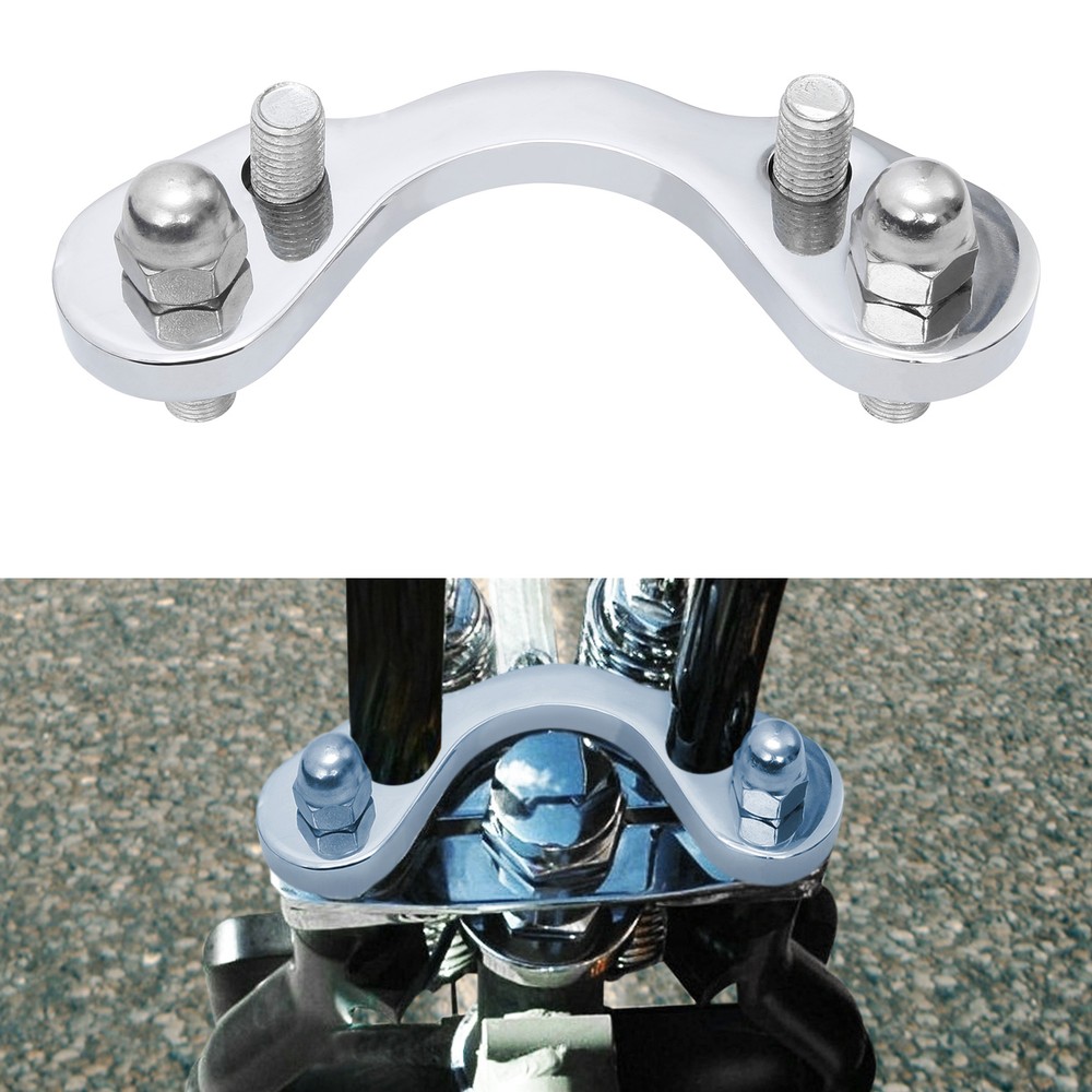 Springer Handlebar Tree Adapter Front Top Clamp 3.5" 4.75" Riser Fit For Harley