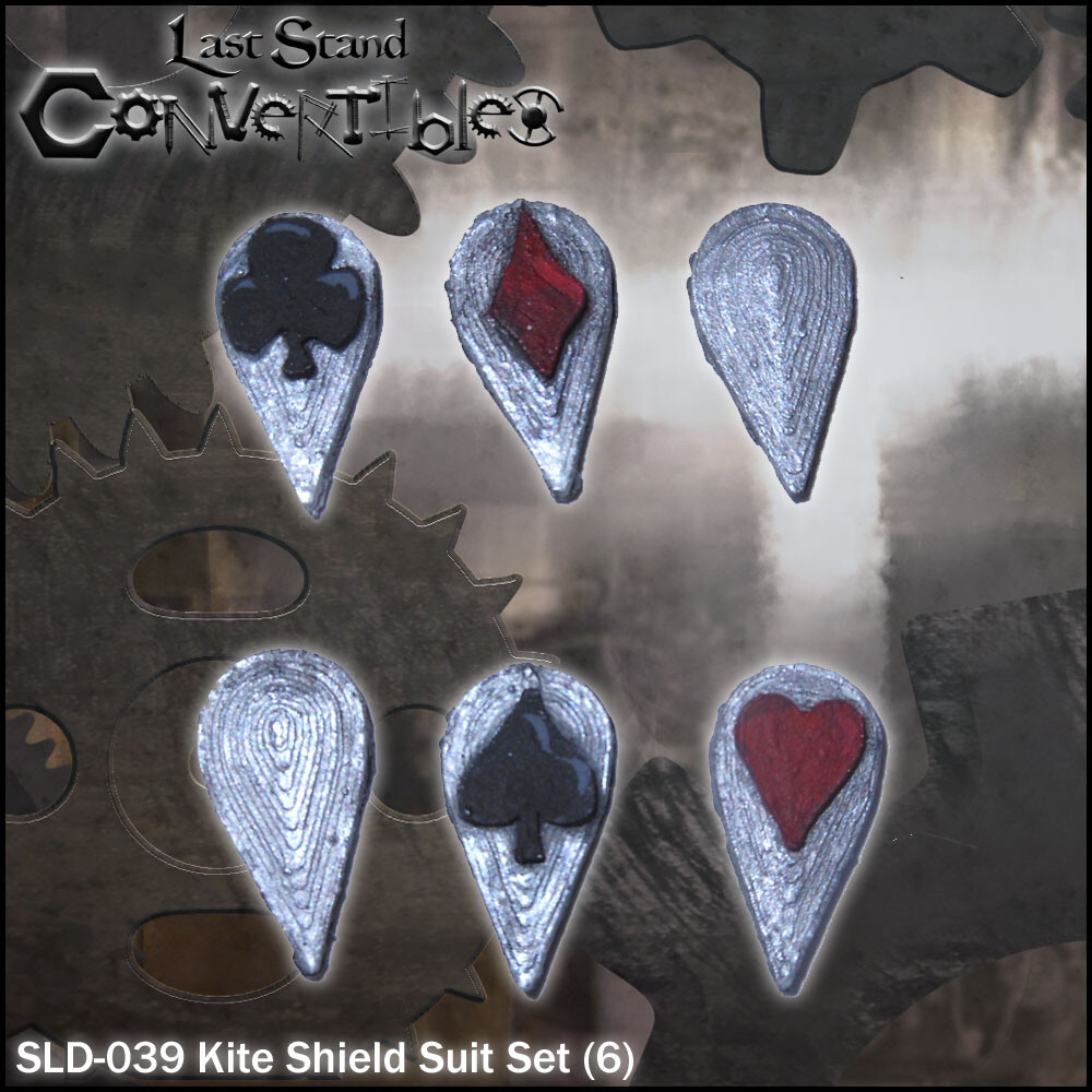 LAST STAND CONVERTIBLES BITS SHIELDS - KITE SHIELD SUIT SET (6)