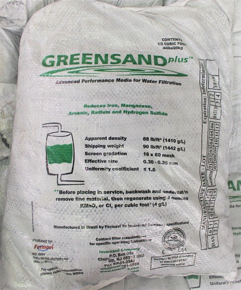 GreenSand Plus Media 1/2 Cu. Ft. Iron Manganese and sulfur Removal GreenSandPlus