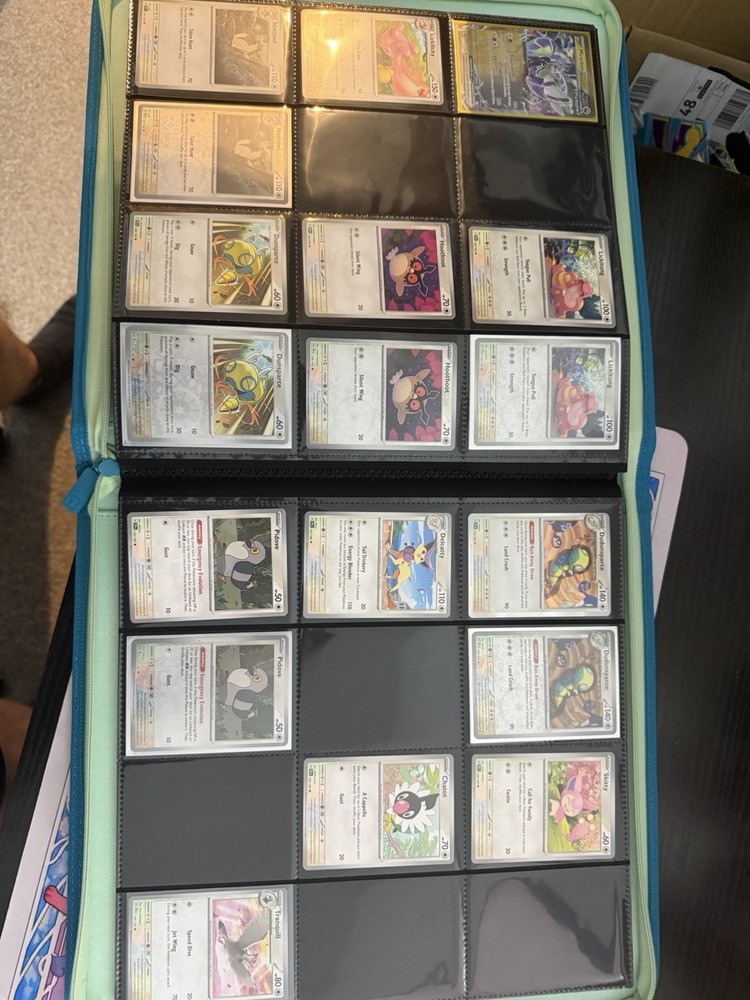 Temporal Forces Part-Complete Base Set Reverse Holos, EXS in VaultX Binder