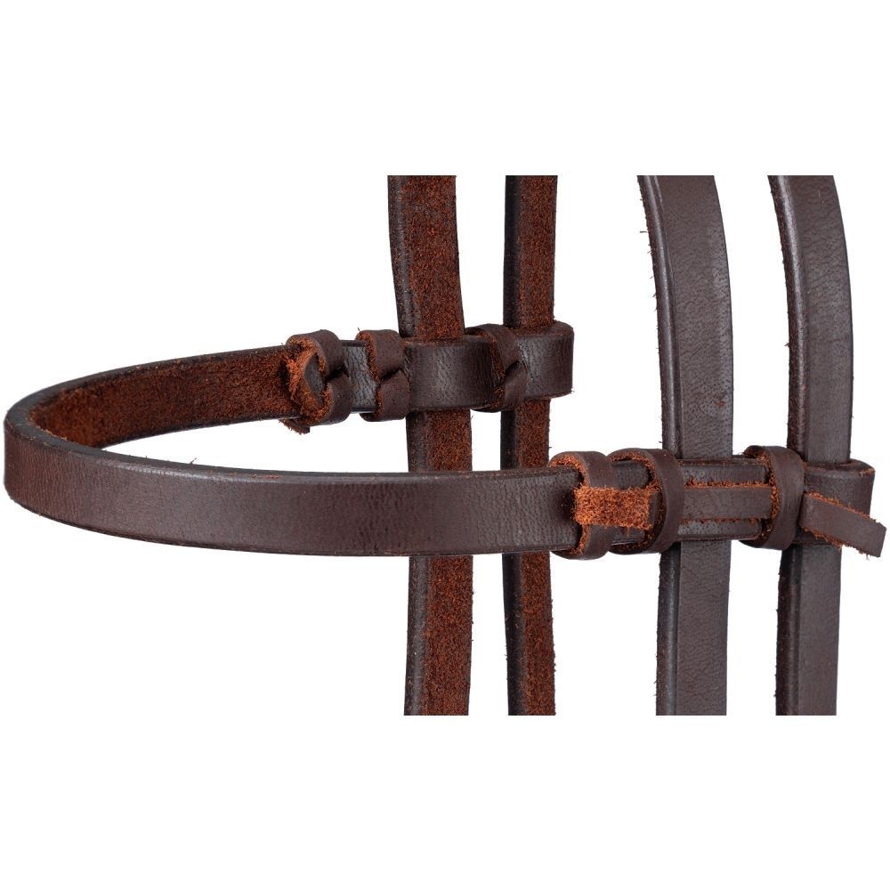 Side Pull Headstall - Oiled Rolled Harness Leather