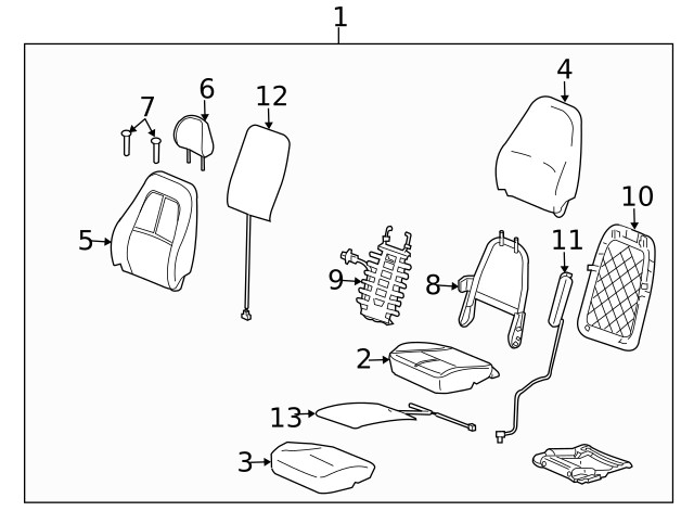 Genuine GM Headrest Guide 96839579
