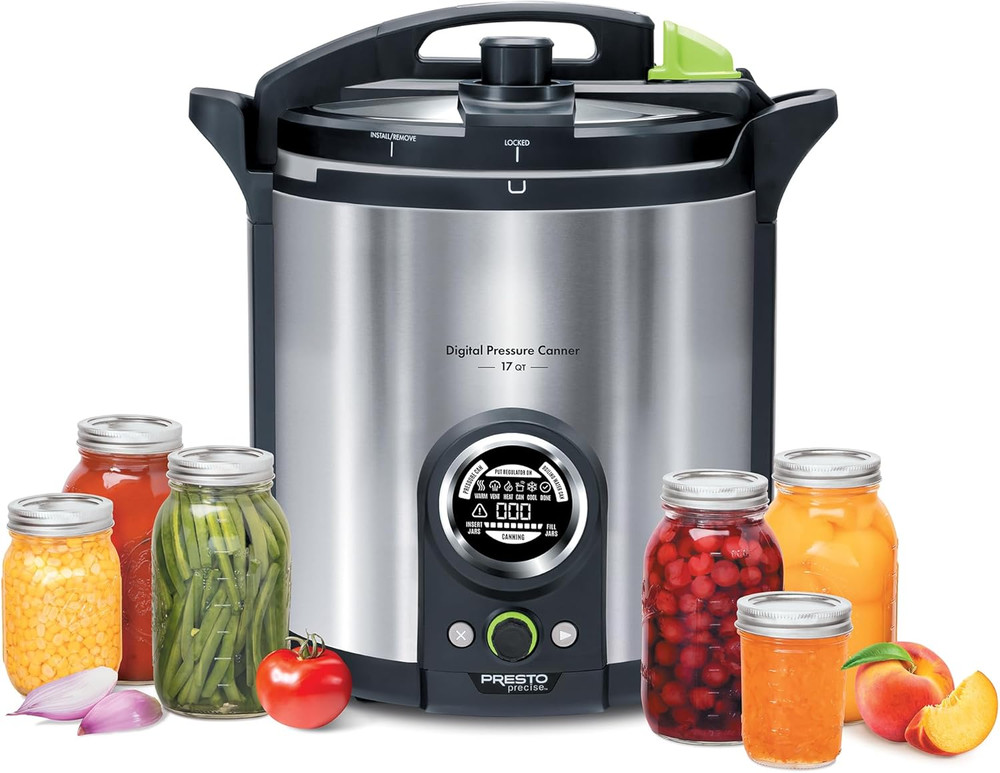 02152 17-Quart Digital Pressure Canner - Digital Display, Waterbath Capable, 10
