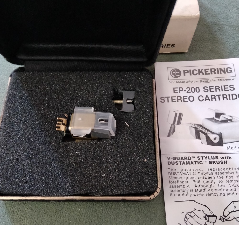Pickering EP 200-1 Eagle Series Head with Two Original 80% Tips Boxed