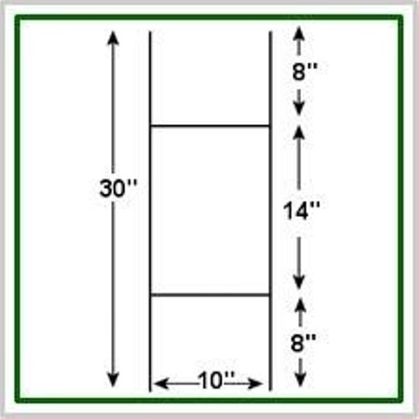 (100-Pack)- Corrugated H-Frame Wire Stakes- Signs Not Included