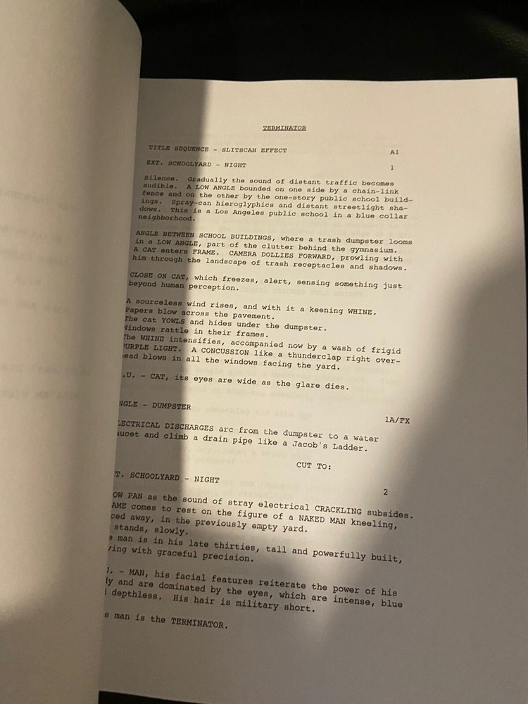 Sony Pictures TERMINATOR TRILOGY Rare Script SCREENPLAY SET Collection