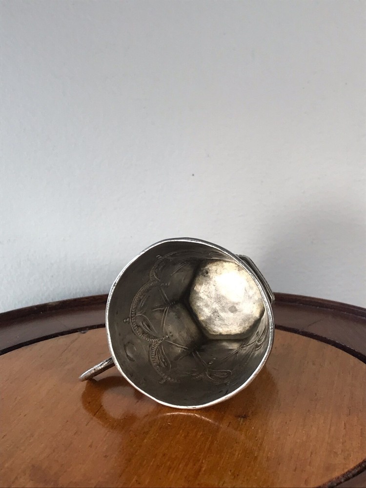 antique silver spanish colonial cup mug