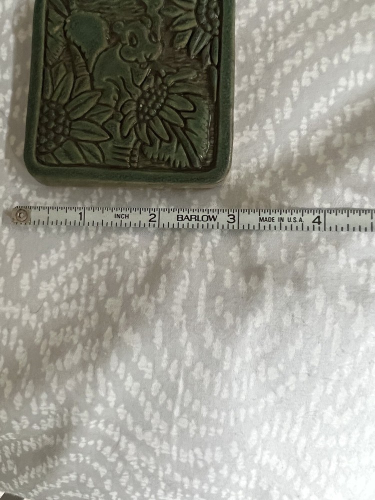 Two Rivers Tile, squirrel, green