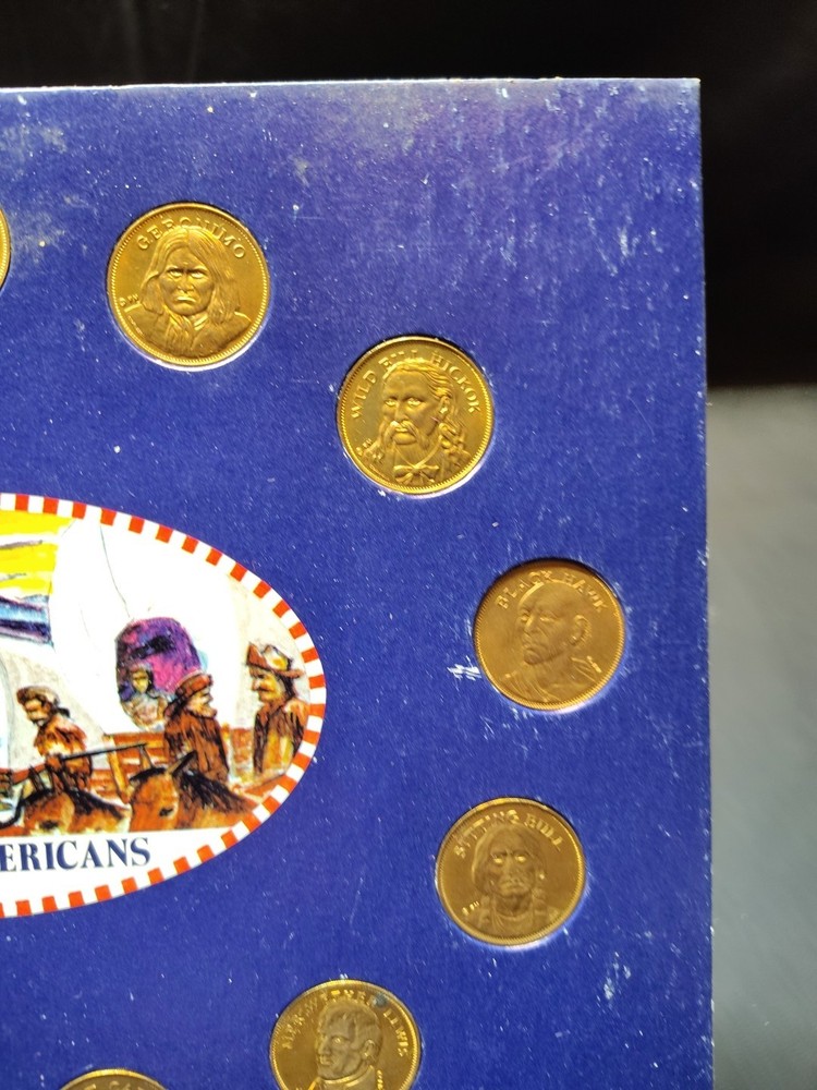 Franklin Mint 1970 Rugged Americans Coin Set Complete