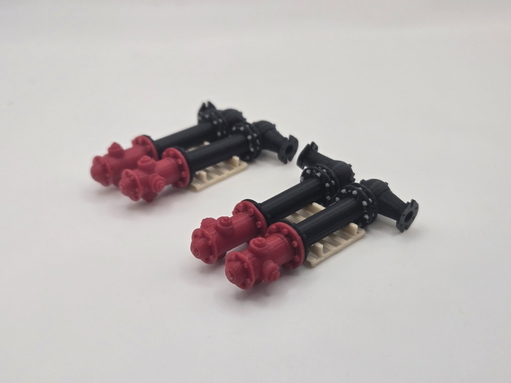 1/64 Scale Fire Hydrants with Valve *4 Pack*