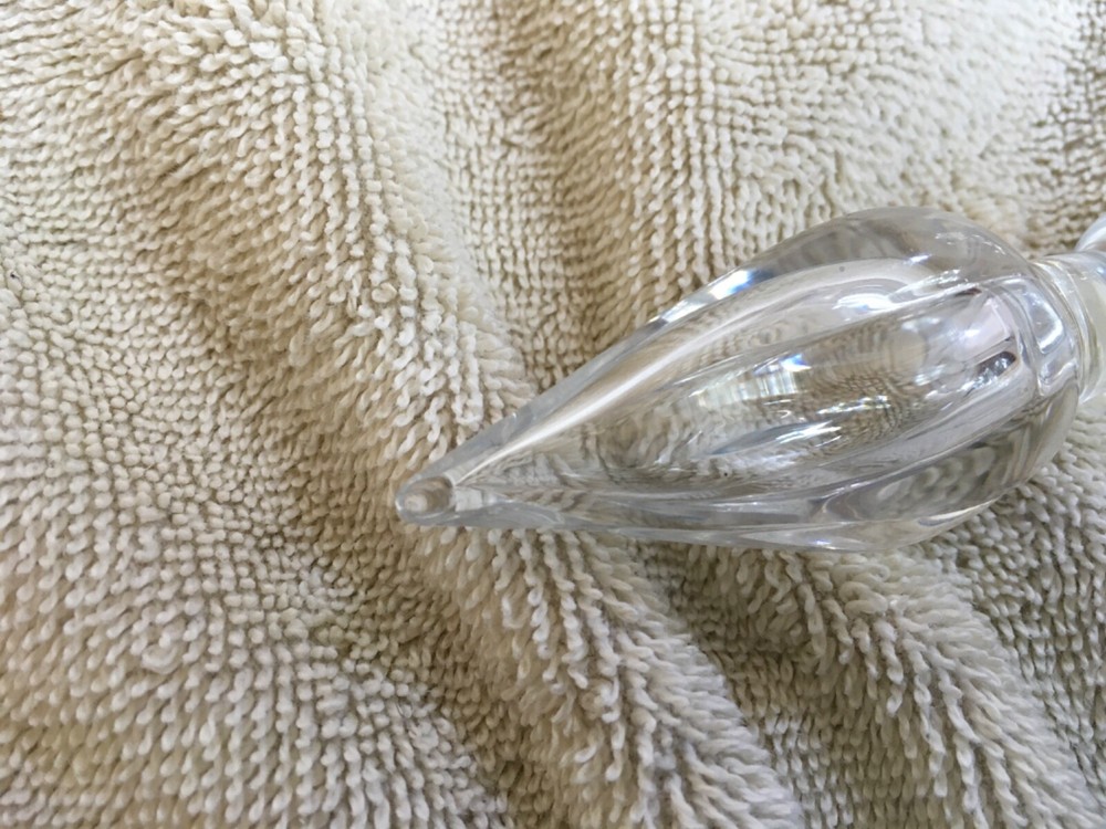 steuben attributed cologne bottle engraved floral