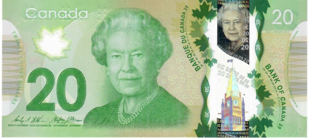 20 Dollars Canada Banknot Issues  2012