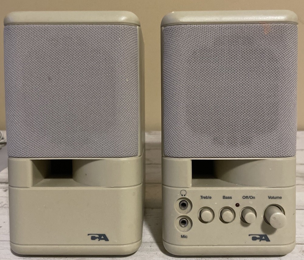 Amplified Computer Speakers Cyber Acoustics - MMS - 2 With Original Box
