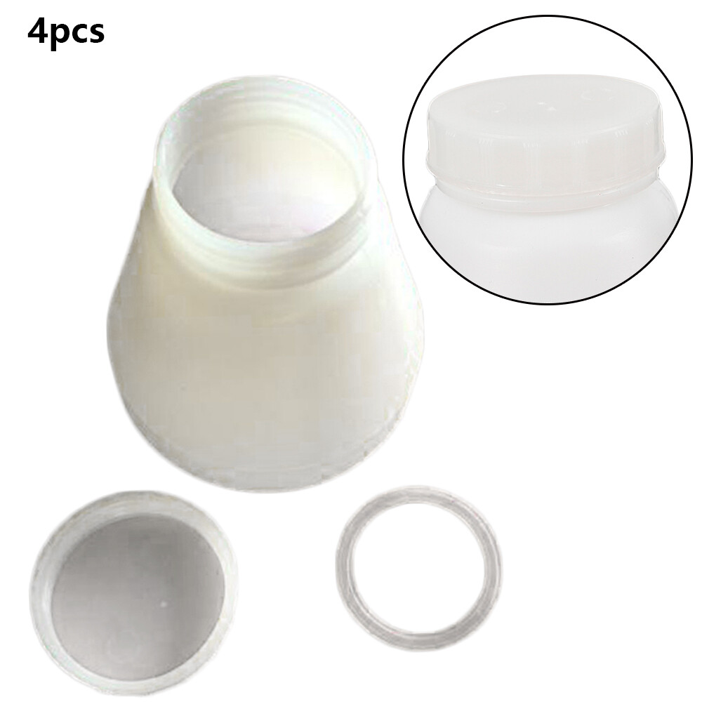 4x Bottles Hopper Cup For Electrostatic Powder Coat System PC02/PC03 Spray Paint