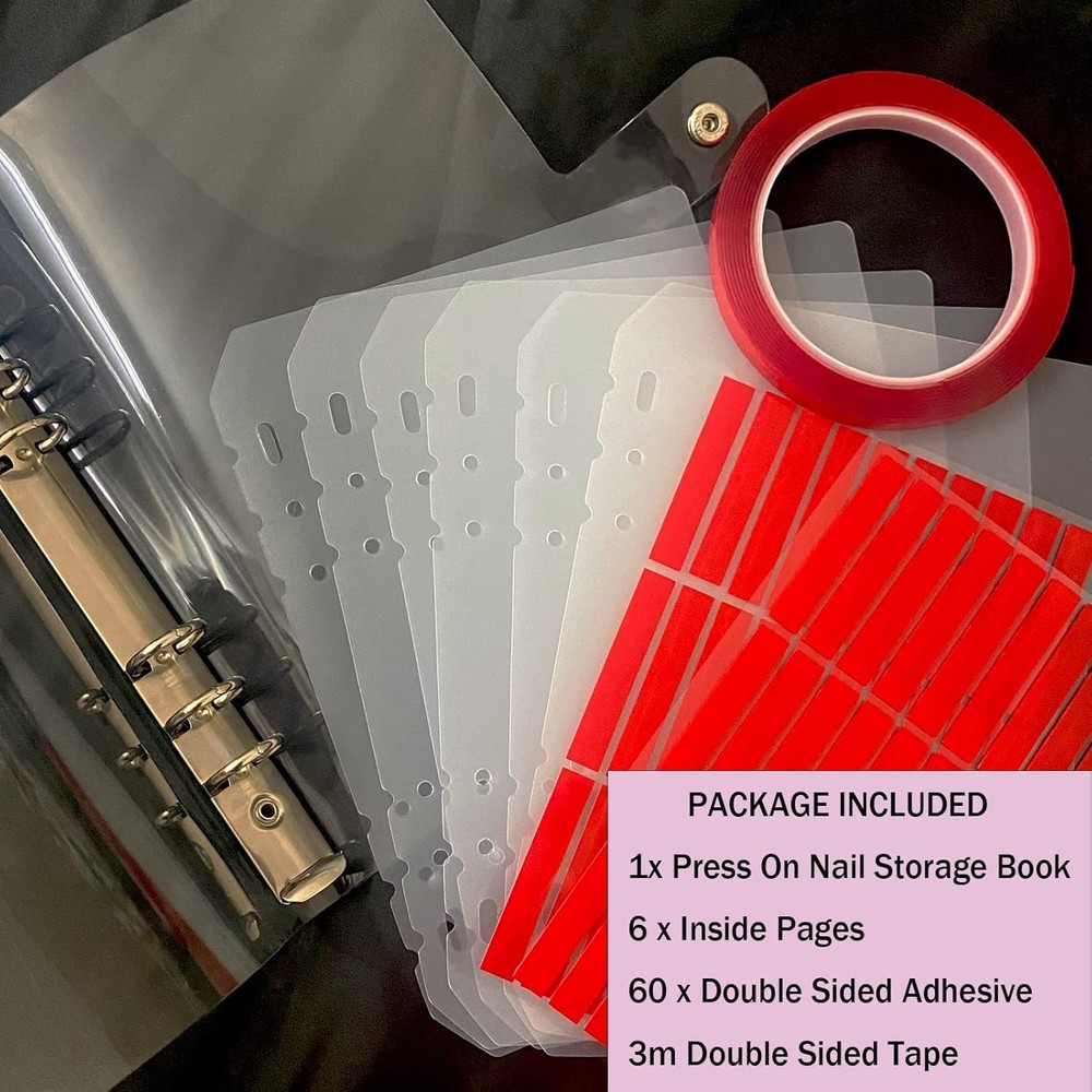 Press On Nail Organizer 10 PCS Clear Empty Press On Nail Storage Press