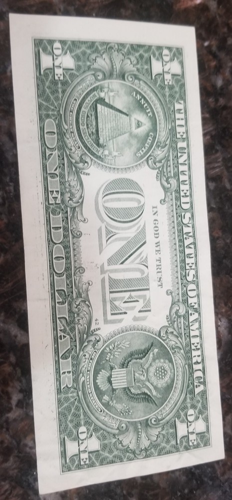 2017 A One Dollar / Error Site / Nice Number / Star
