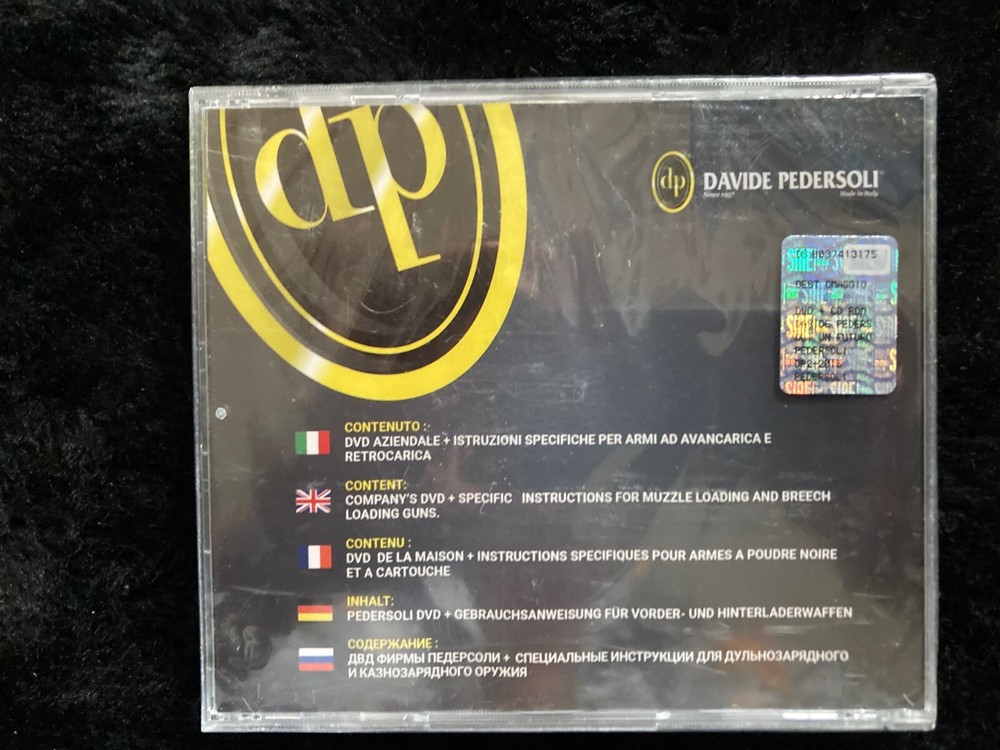 ~DAVIDE PEDERSOLI~Instructions for Muzzleloading Double CD Brand New SEALED!