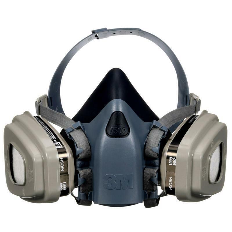 3M P95 Half Face Respirator Valved Blue