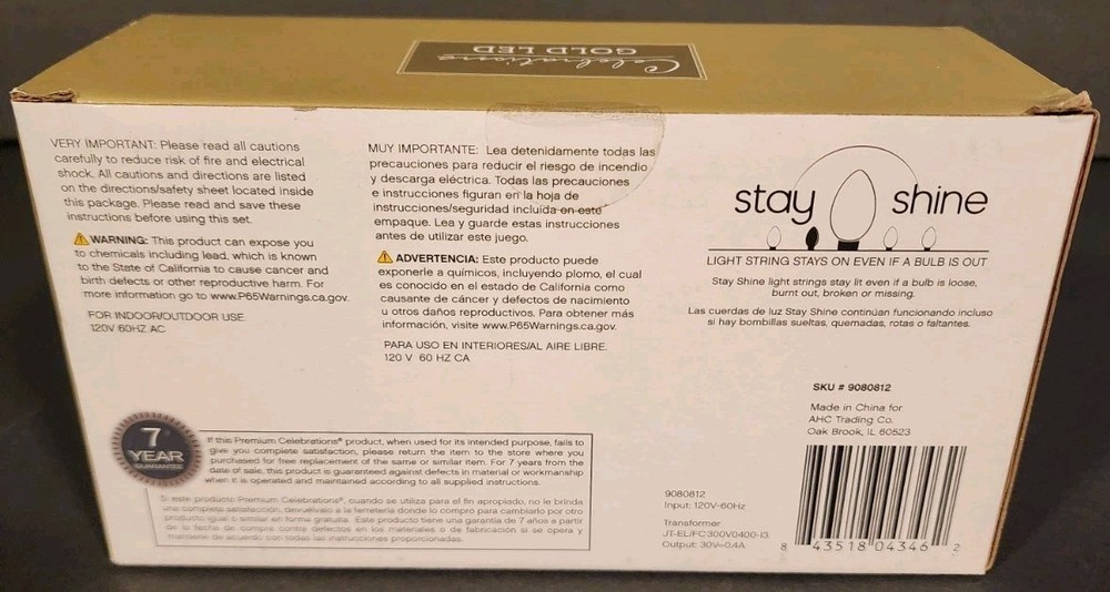 🎄Christmas String Light LED Energy-Efficient Accessory 12W - Celebrations 🎄