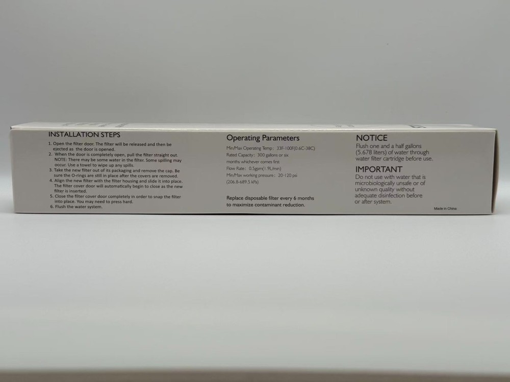 4 pack replacement water filter for Fisher&Paykel compatible with 847200